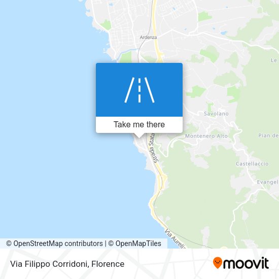 Via Filippo Corridoni map
