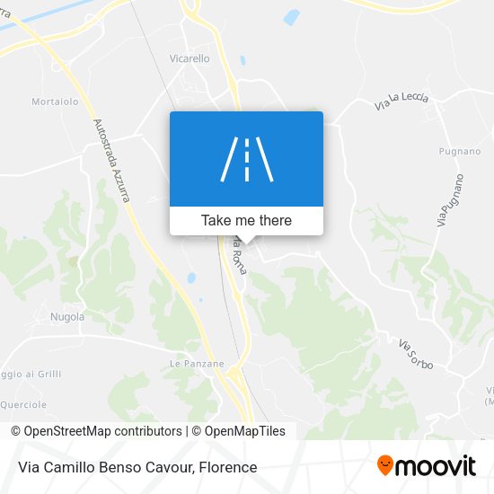Via Camillo Benso Cavour map