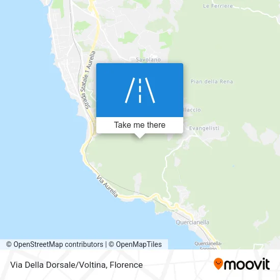 Via Della Dorsale/Voltina map