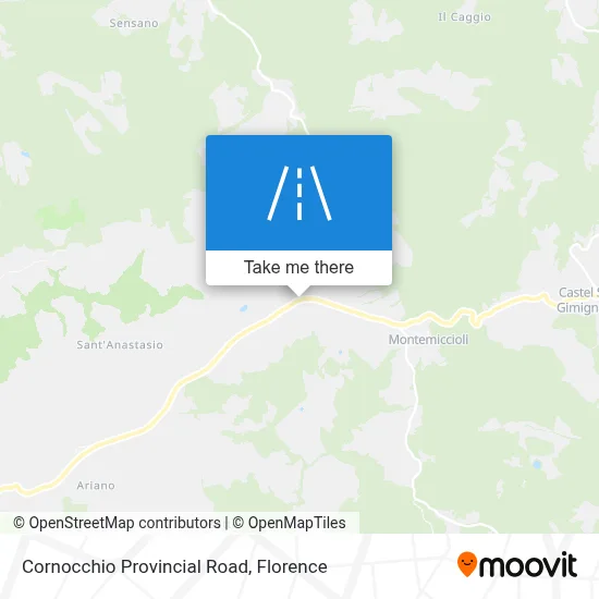 Cornocchio Provincial Road map