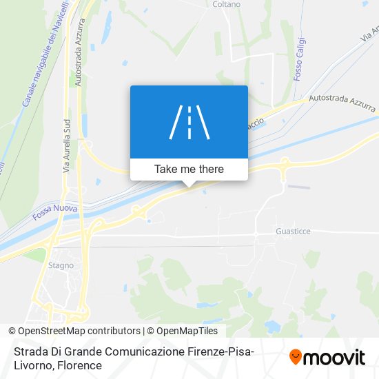 Strada Di Grande Comunicazione Firenze-Pisa-Livorno map