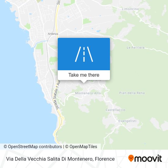 Via Della Vecchia Salita Di Montenero map