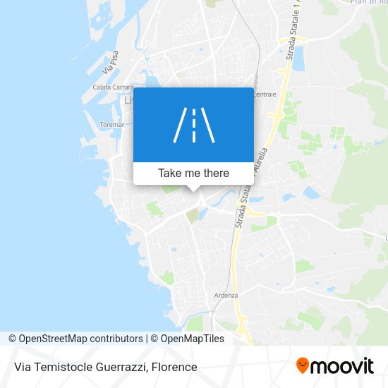 Via Temistocle Guerrazzi map