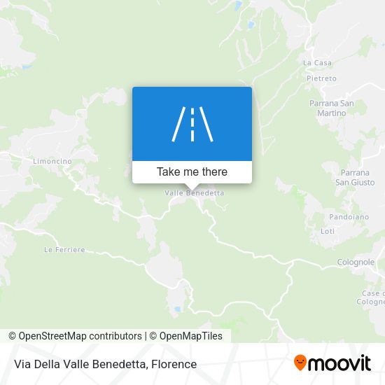 Via Della Valle Benedetta map
