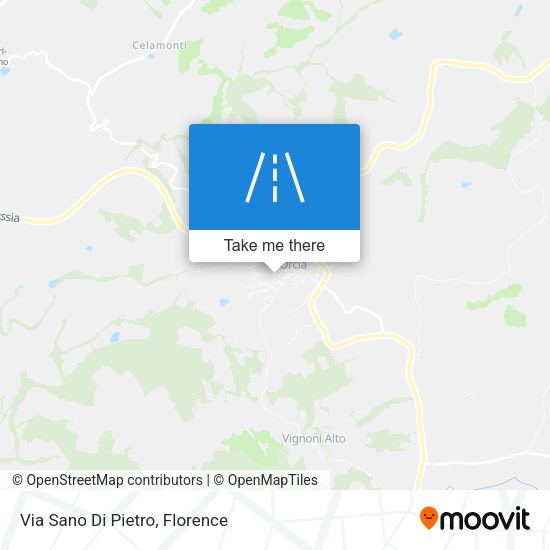 Via Sano Di Pietro map