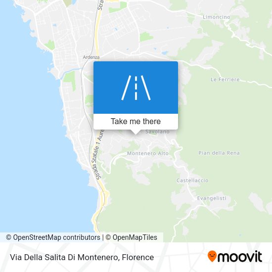 Via Della Salita Di Montenero map