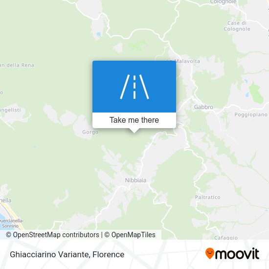 Ghiacciarino Variante map