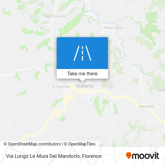 Via Lungo Le Mura Del Mandorlo map