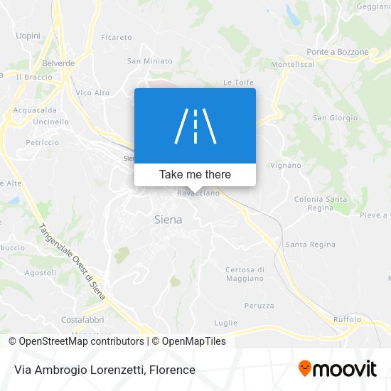 Via Ambrogio Lorenzetti map