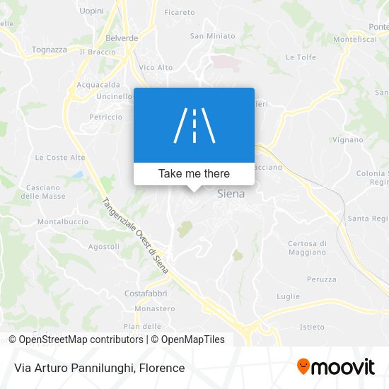 Via Arturo Pannilunghi map
