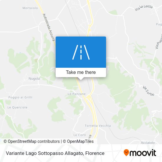 Variante Lago Sottopasso Allagato map