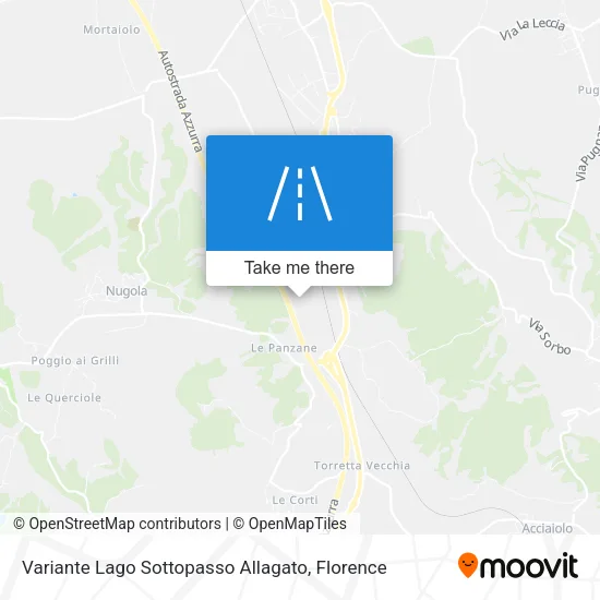 Variante Lago Sottopasso Allagato map