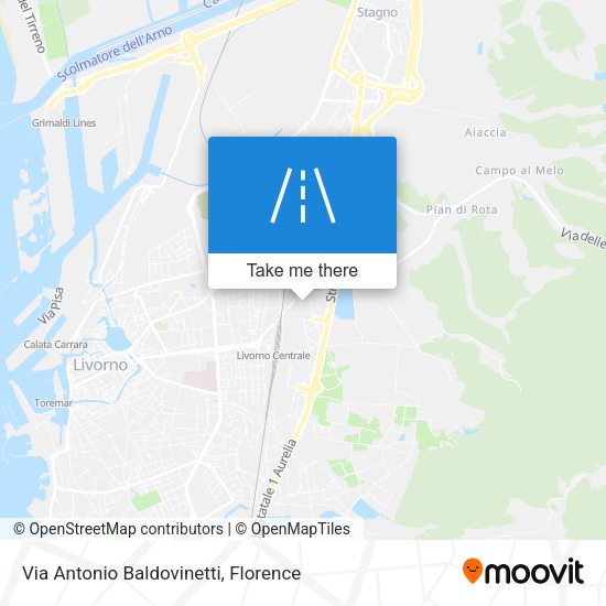 Via Antonio Baldovinetti map