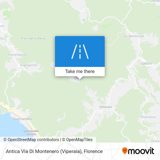 Antica Via Di Montenero (Viperaia) map