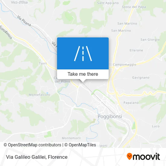 Via Galileo Galilei map