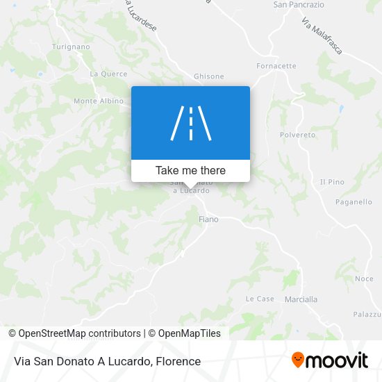 Via San Donato A Lucardo map