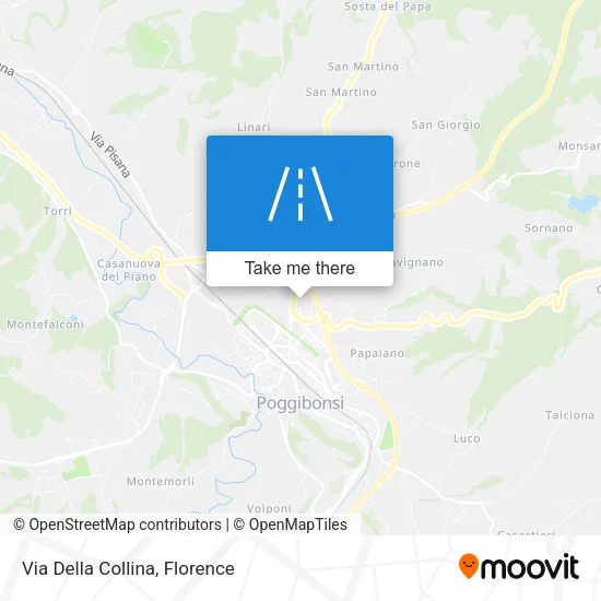 Via Della Collina map
