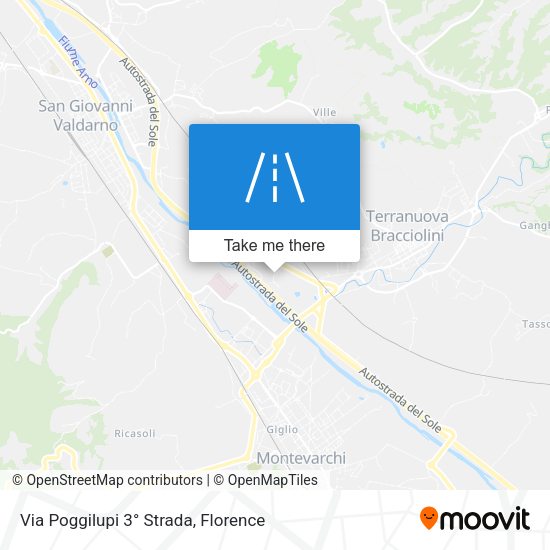 Via Poggilupi 3° Strada map