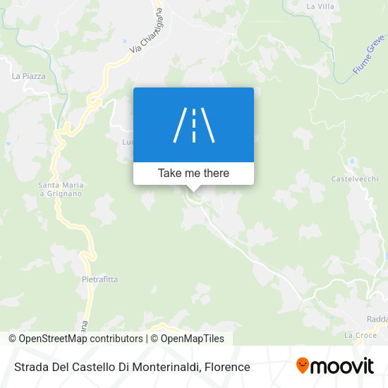 Strada Del Castello Di Monterinaldi map