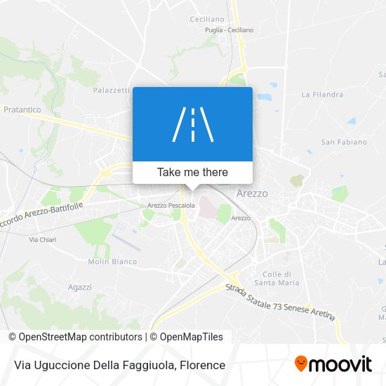 Via Uguccione Della Faggiuola map