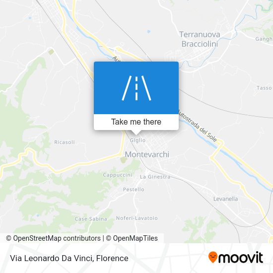 Via Leonardo Da Vinci map