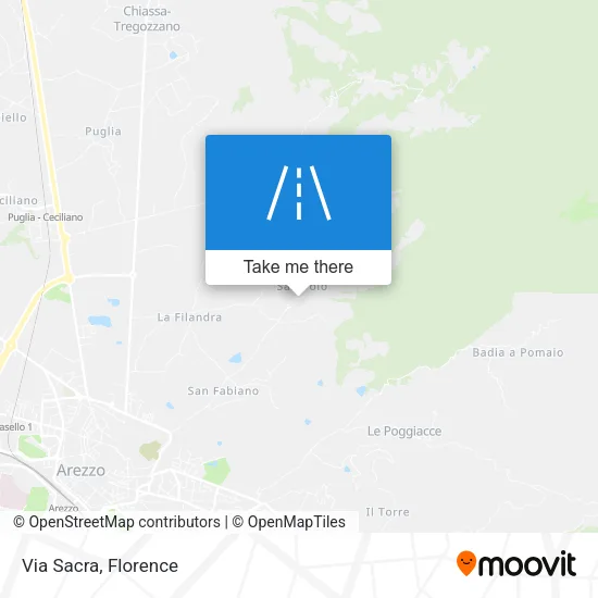 Via Sacra map