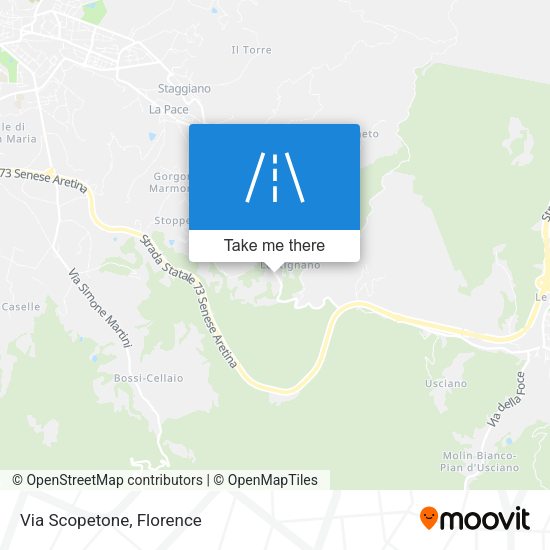 Via Scopetone map