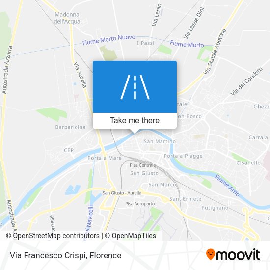 Via Francesco Crispi map