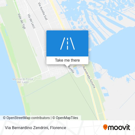 Via Bernardino Zendrini map