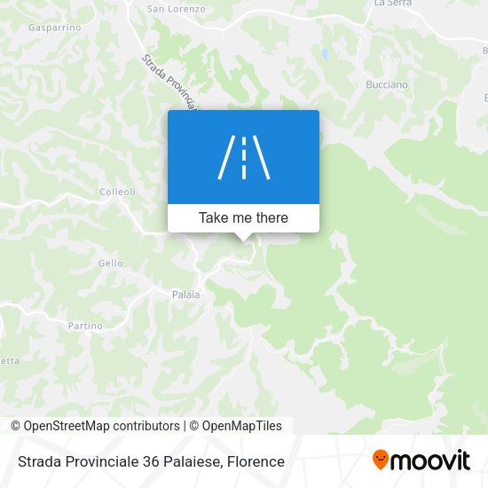 Strada Provinciale 36 Palaiese map