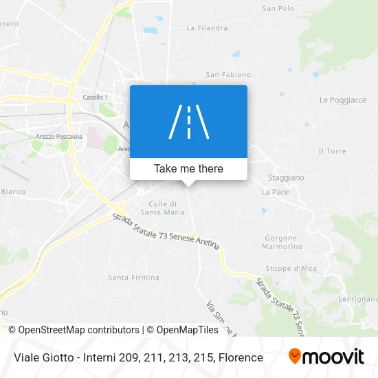 Viale Giotto - Interni 209, 211, 213, 215 map