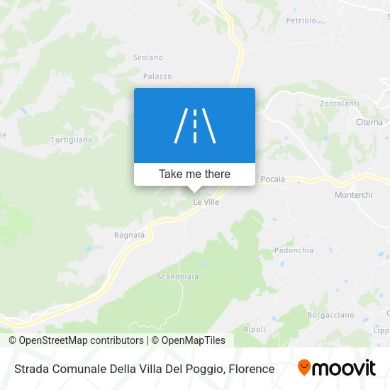 Strada Comunale Della Villa Del Poggio map