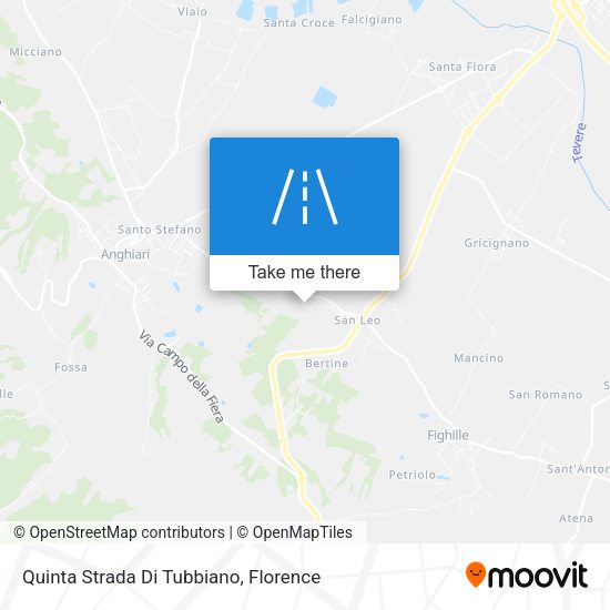 Quinta Strada Di Tubbiano map