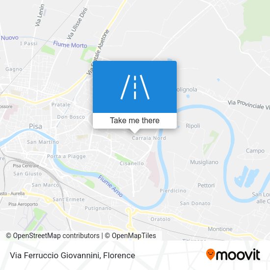 Via Ferruccio Giovannini map