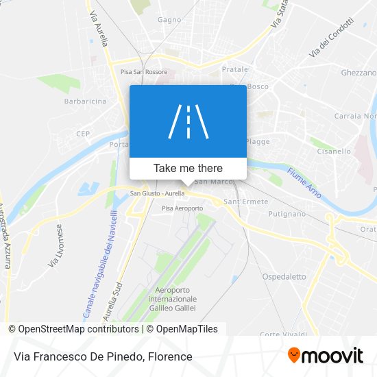 Via Francesco De Pinedo map