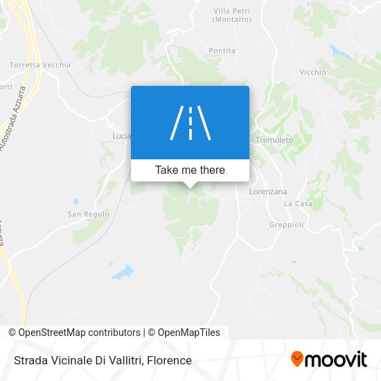 Strada Vicinale Di Vallitri map