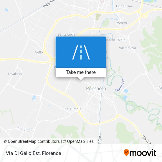 Via Di Gello Est map