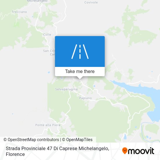 Strada Provinciale 47 Di Caprese Michelangelo map