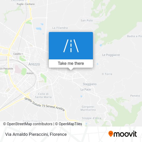 Via Arnaldo Pieraccini map