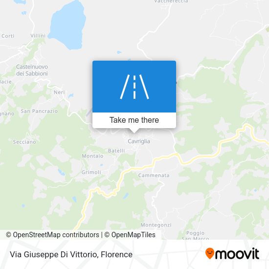 Via Giuseppe Di Vittorio map