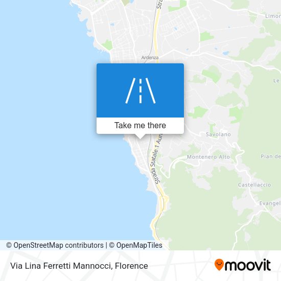 Via Lina Ferretti Mannocci map