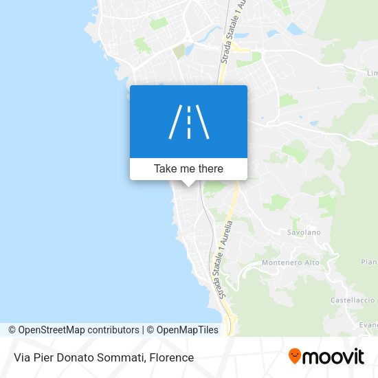 Via Pier Donato Sommati map