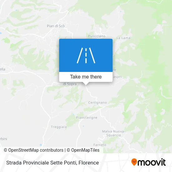 Strada Provinciale Sette Ponti map