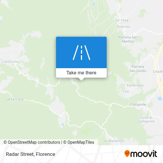 Radar Street map