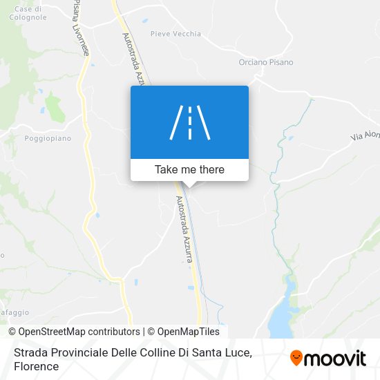 Strada Provinciale Delle Colline Di Santa Luce map