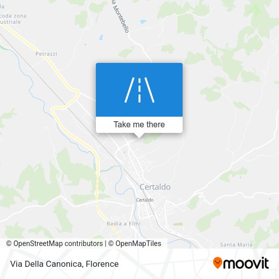Via Della Canonica map