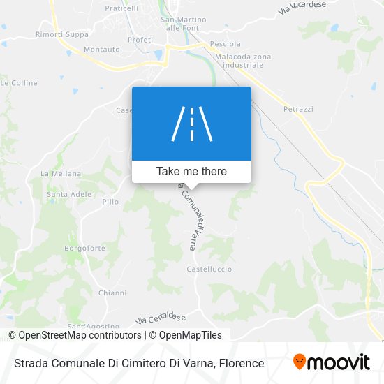 Strada Comunale Di Cimitero Di Varna map
