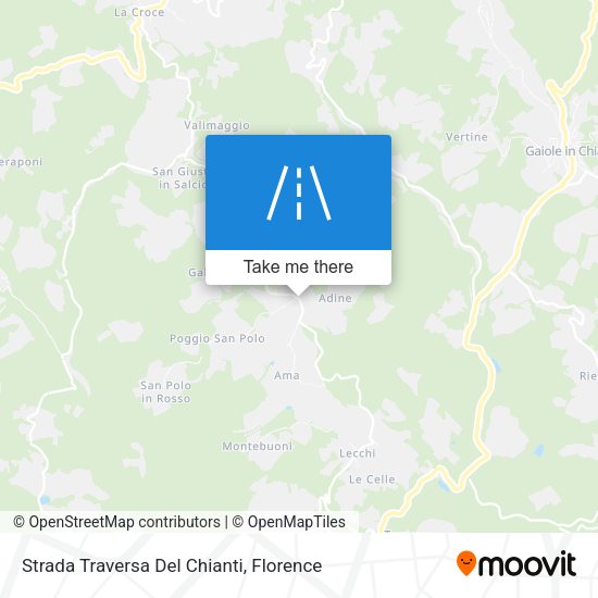 Strada Traversa Del Chianti map