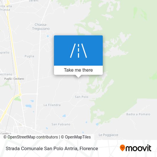 Strada Comunale San Polo Antria map