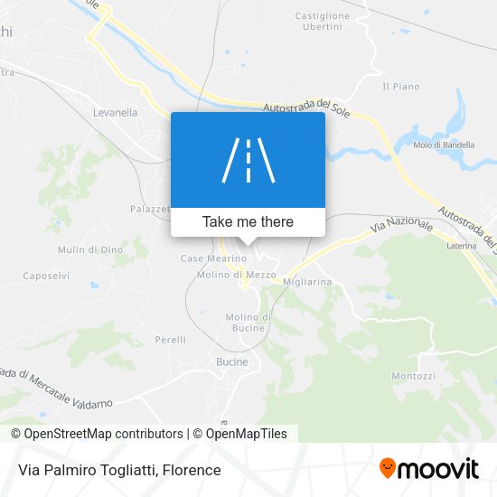 Via Palmiro Togliatti map